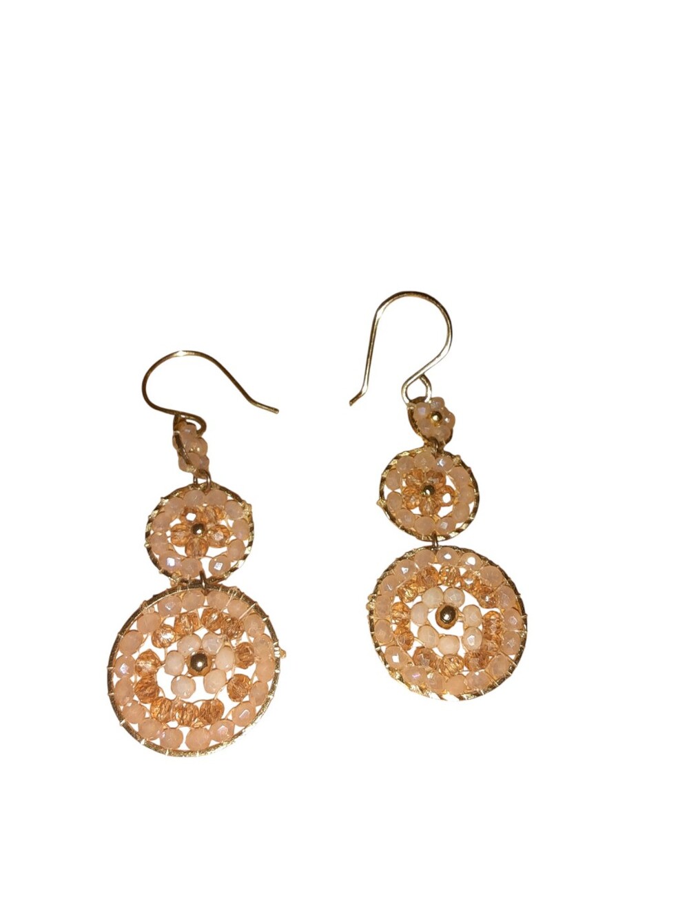 Bohemian-Style Beaded Drop Earrings